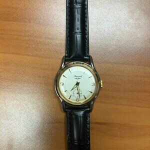 VTG Fossil Watch Men 34mm White Dial Two Tone Small Seconds Round New Battery